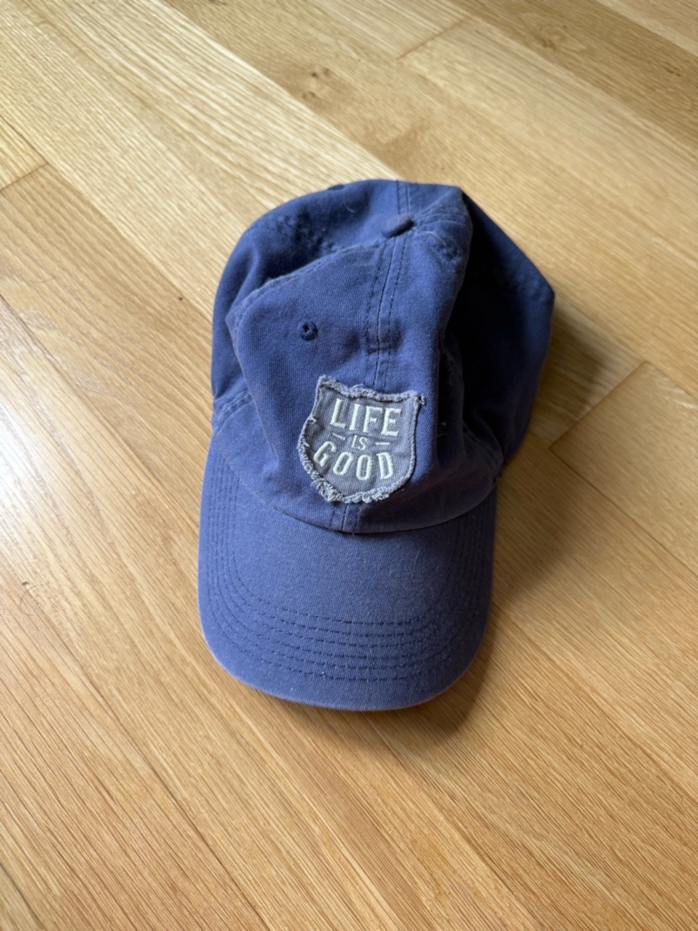 Life Is Good Navy Shield Logo Cap